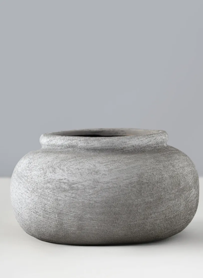 8in Wide Iquitos Venetian Grey Ceramic Bowl
