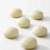 2 3/4in Wide Ivory Floating Candle, Set of 6