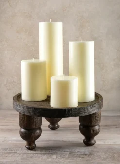 4in Wide Ivory Pillar Candle