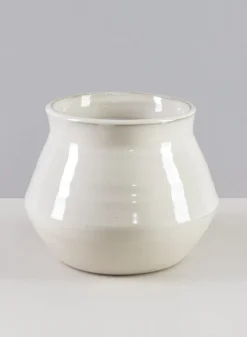 7in Wide Kasama White Artisan Bowl