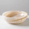 8in Wide Khyber White Onyx Decorative Bowl