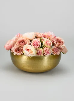 15.75in Wide Kochin "Brass Look" Aluminum Bowl