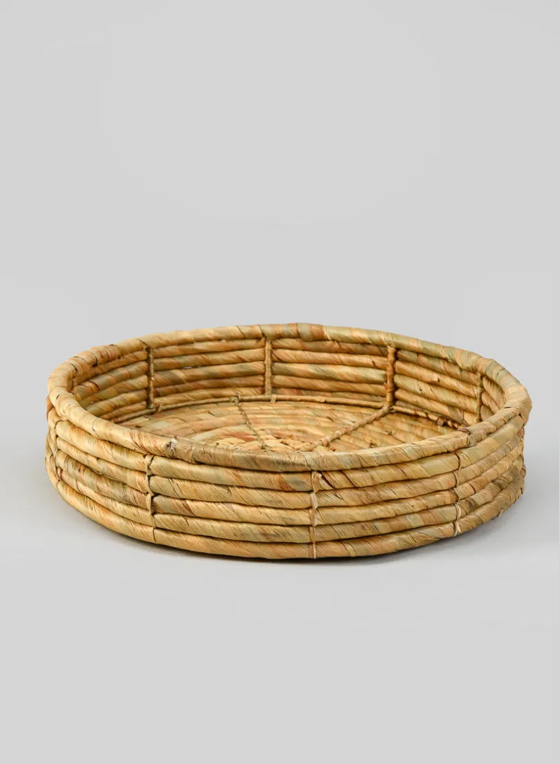 14in Wide Lumpur Water Hyacinth Tray