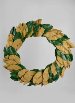 25in Wide Magnolia Leaf Wreath