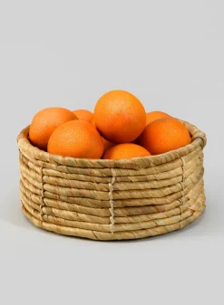 11.75in Wide Malacca Water Hyacinth Basket