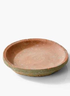 7.5in Wide Mossed Redstone Saucer