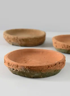 4in Wide Mossed Redstone Saucer