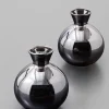 4in Wide Platinum Bud Vase, Set of 2