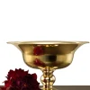 10in Wide Polished Brass Urn