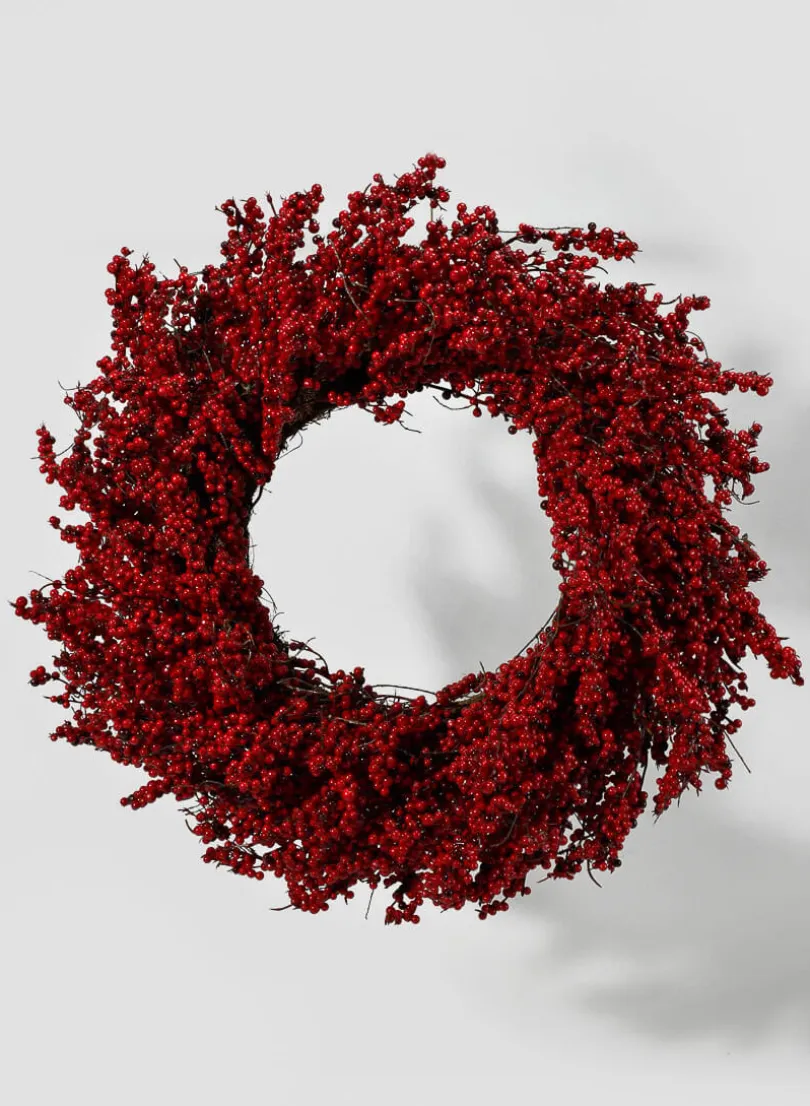 28in Wide Redberry Wreath
