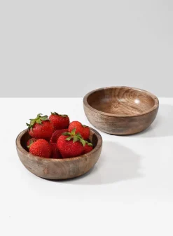 5in Wide Salma Wood Bowl, Mini, Set of 4