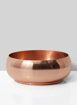 7in Wide Shallow Copper Plated Bowl