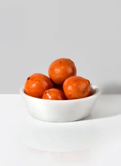 7.5in Wide Strongylos White Marble Bowl