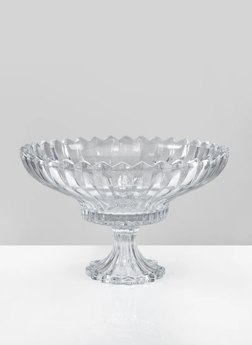 12.5in Wide The Grand Dame Glass Compote