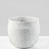 6.5in Wide White Granite Goki Bowl