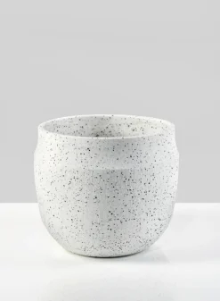 6.5in Wide White Granite Goki Bowl