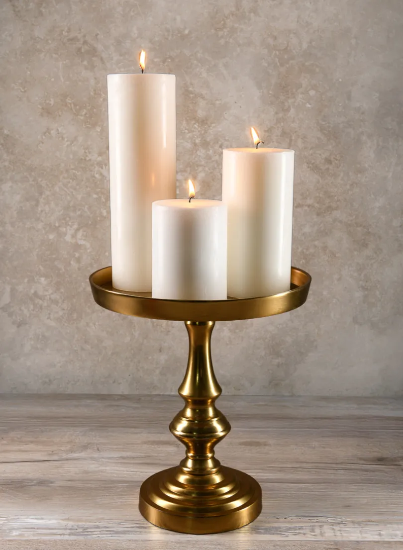3in Wide White Pillar Candle