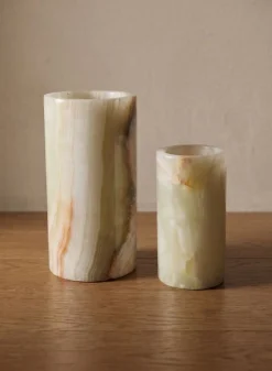 Khyber White Onyx Cylinder