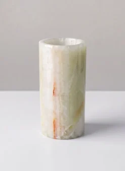 Khyber White Onyx Cylinder