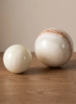 Khyber White Onyx Sphere Ball