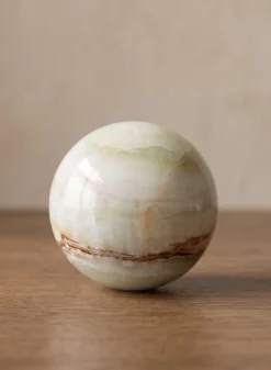 Khyber White Onyx Sphere Ball