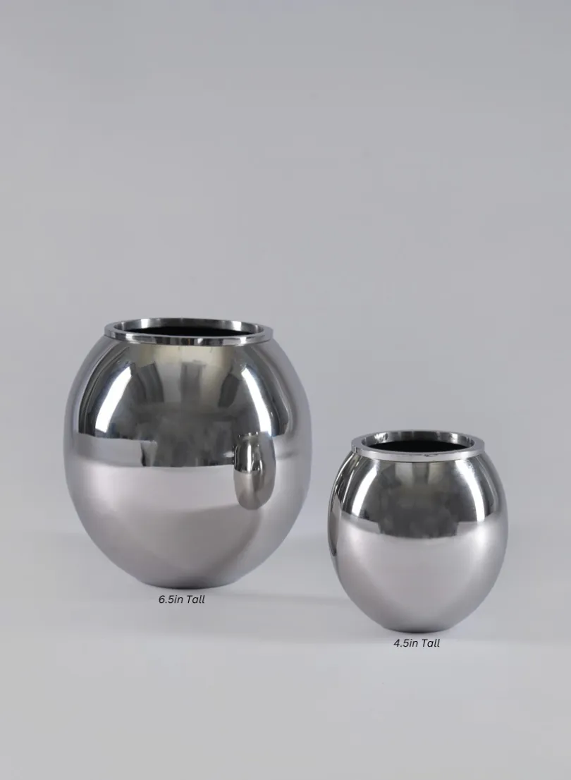 Krems Stainless Steel Fishbowl Vase