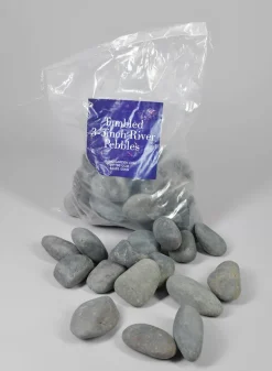 44lbs, Tumbled 3-5inch River Stones