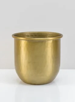 LuckNow Brass look Aluminum Pot