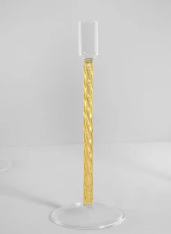 Luxe Amber Glass Candle Stick