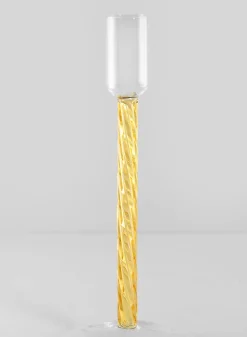 Luxe Amber Glass Candle Stick