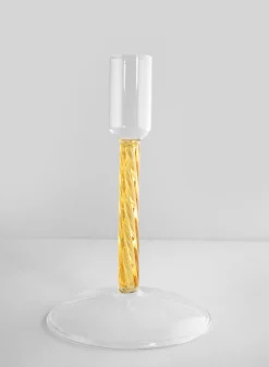 Luxe Amber Glass Candle Stick