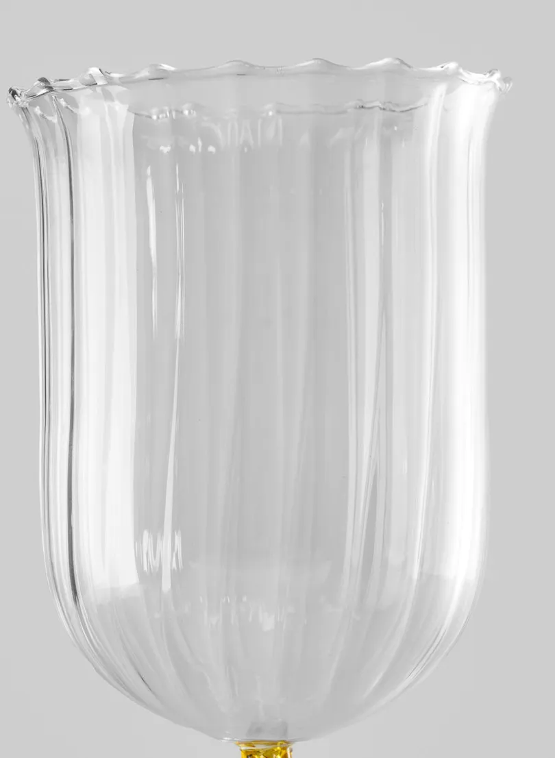 Luxe Fluted Glass Goblet