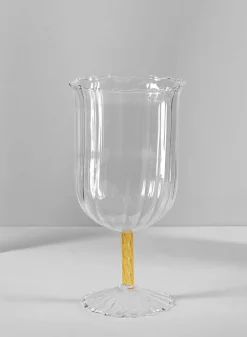 Luxe Fluted Glass Goblet