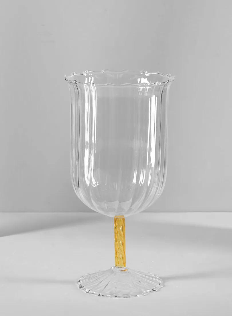 Luxe Fluted Glass Goblet