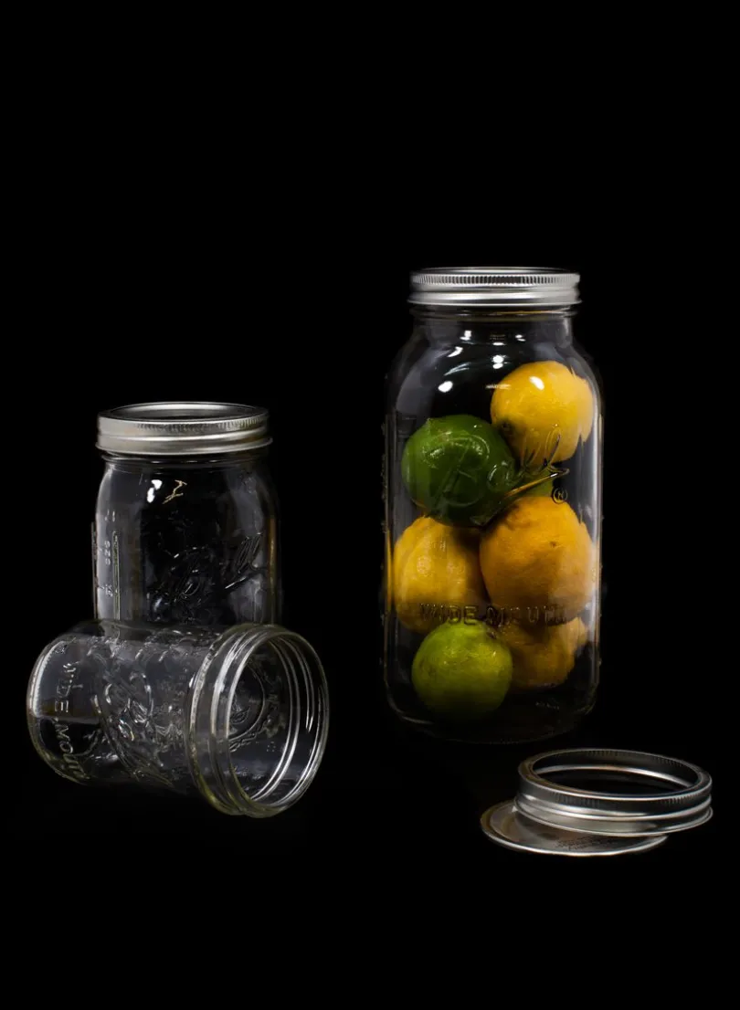 Mason Glass Canning Jars With Lid, Set of 12