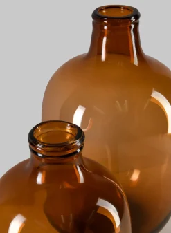 Mesquite Amber Bottle Vase