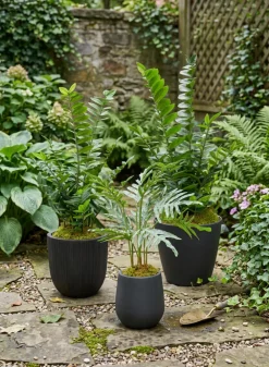 Milano Black Real Look PVC Planter