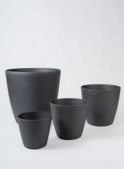 Milano Black Real Look PVC Planter