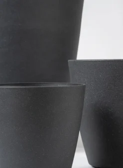 Milano Black Real Look PVC Planter