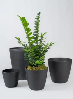Milano Black Real Look PVC Planter