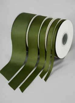 Moss Double Faced Satin Ribbon 50 Yard Spool