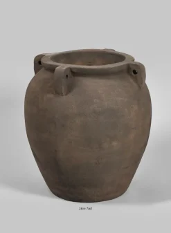 Petra Aged Black Amphora Vase