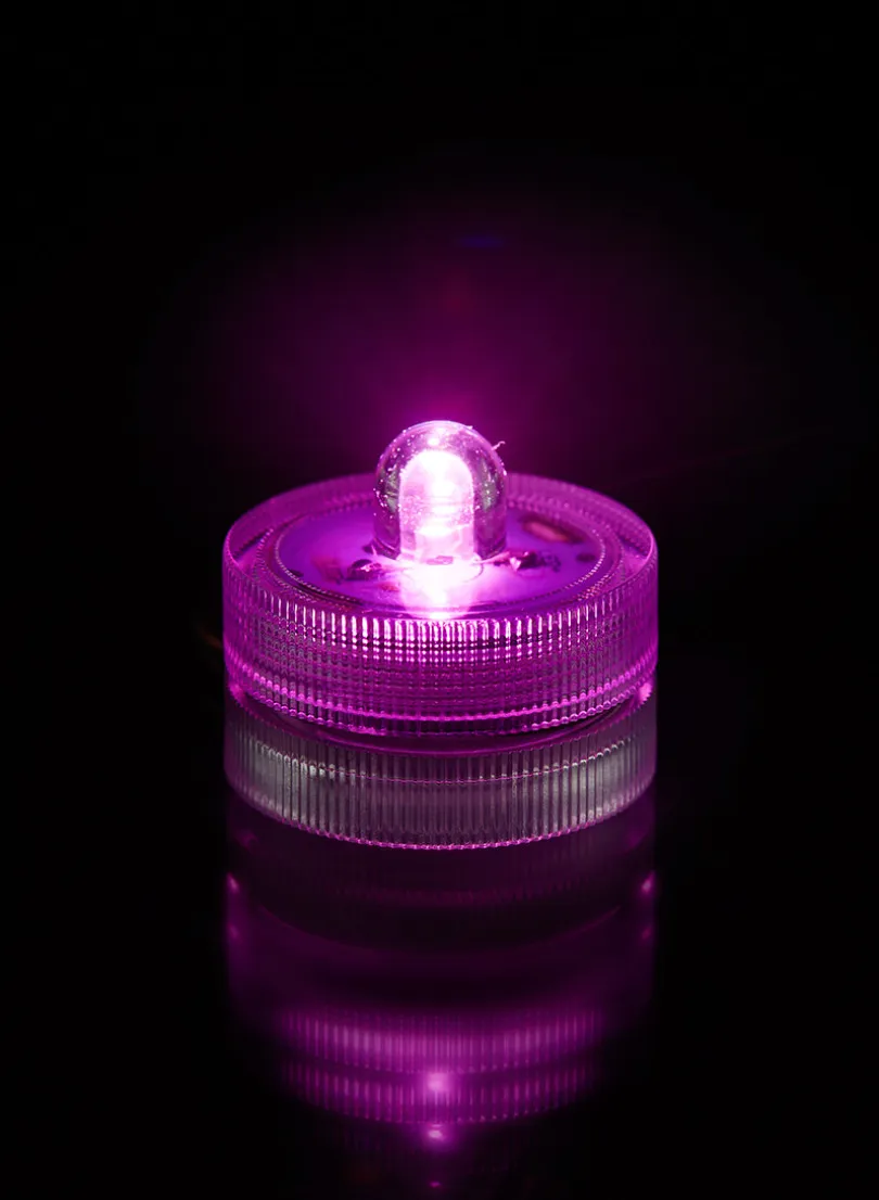 Pink Submersible Single LED Light, Set of 10