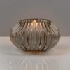Pleated Glass Bulb Votive Holder