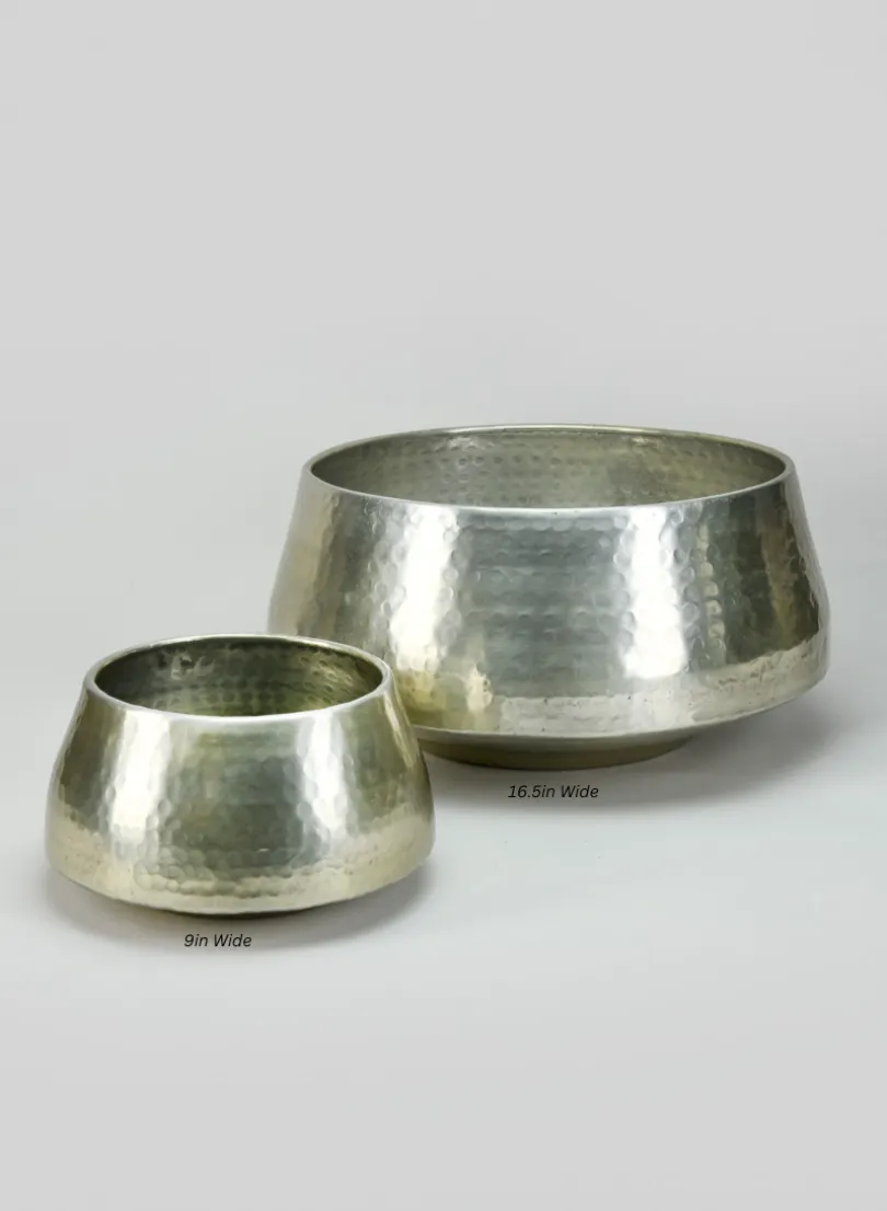 Pondicherry Old Silver Look Aluminum Bowl
