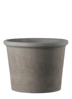 Primitivo Graphite Clay Round Pot