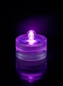 Purple Submersible Single LED Light, Set of 10