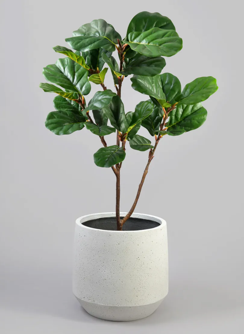 Santa Fe Sand Rock Antique White Planter