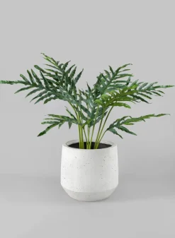 Santa Fe Sand Rock Antique White Planter