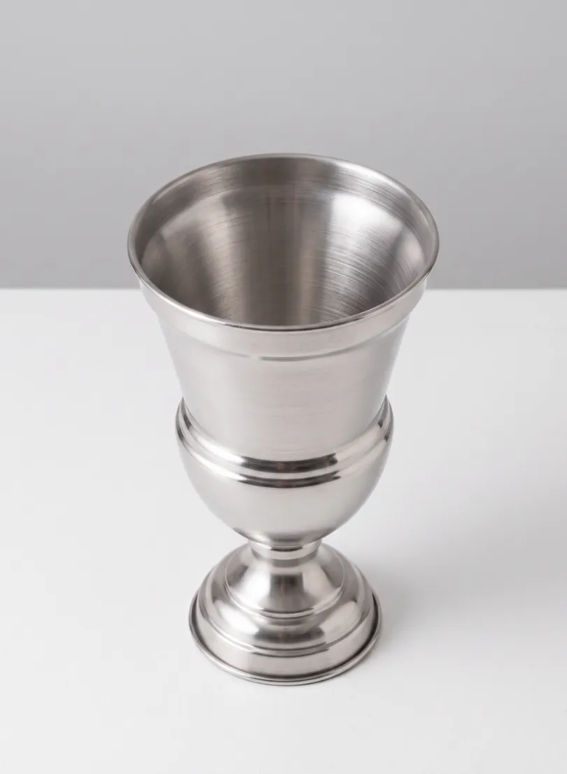 Silver Urn Metal Vase